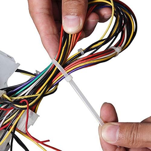 4 Inch Green Zip Ties (1000 Pieces), 18lb Strength, Nylon Cable Wire Ties