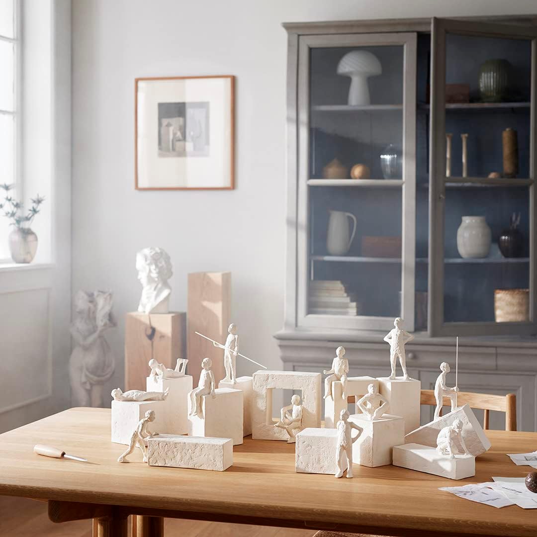 Kahler Astro Virgo Sculpture, White, 8.3" H x 2.8" L