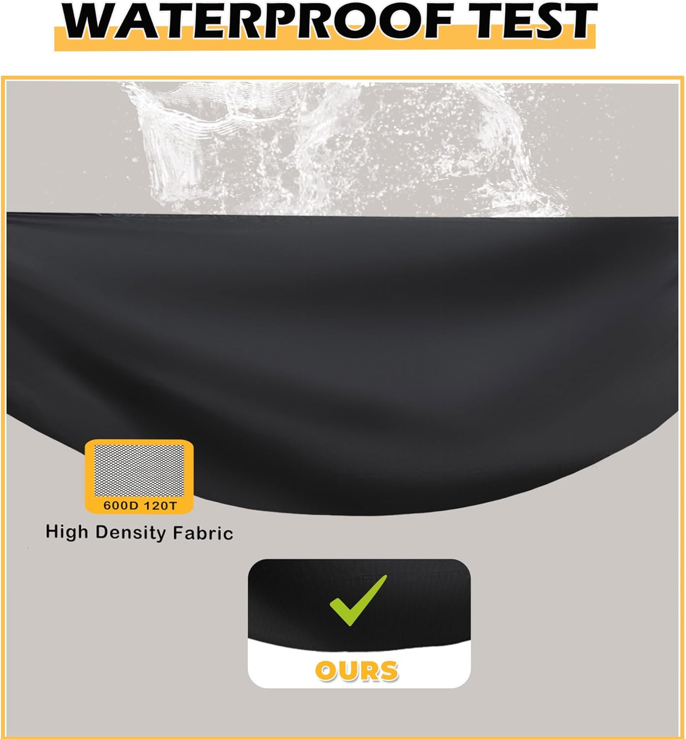 Grill Cover for GasOne 26 in Flat Top Gas Grill with 3 Burners, Heavy-Duty 600D Tabletop BBQ Cover for Gas One Portable Tabletop Griddle