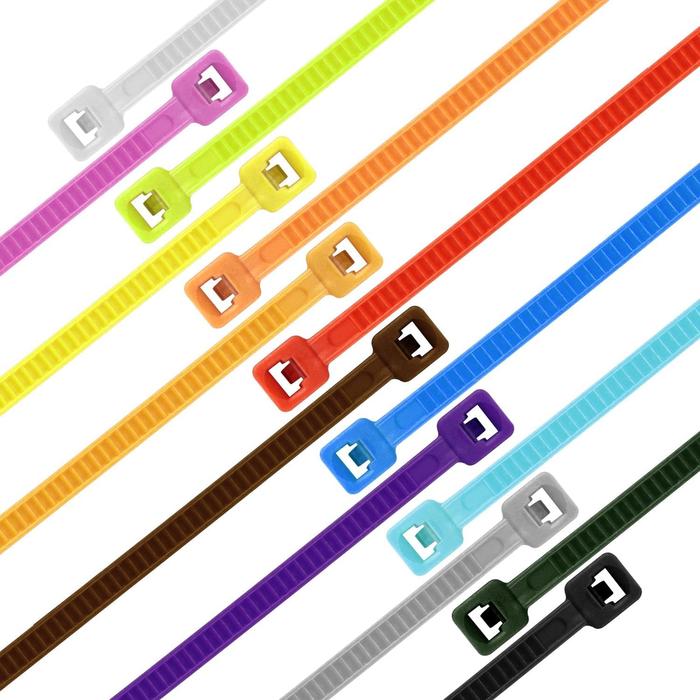 14 Inch Zip Ties Gold 1000 PCS, 40 Lbs- Heavy Duty Tensile Strength, Nylon PA66 UV Resistant Cable Ties for Indoor and Outdoor Use - Ideal for object bundling and fastening