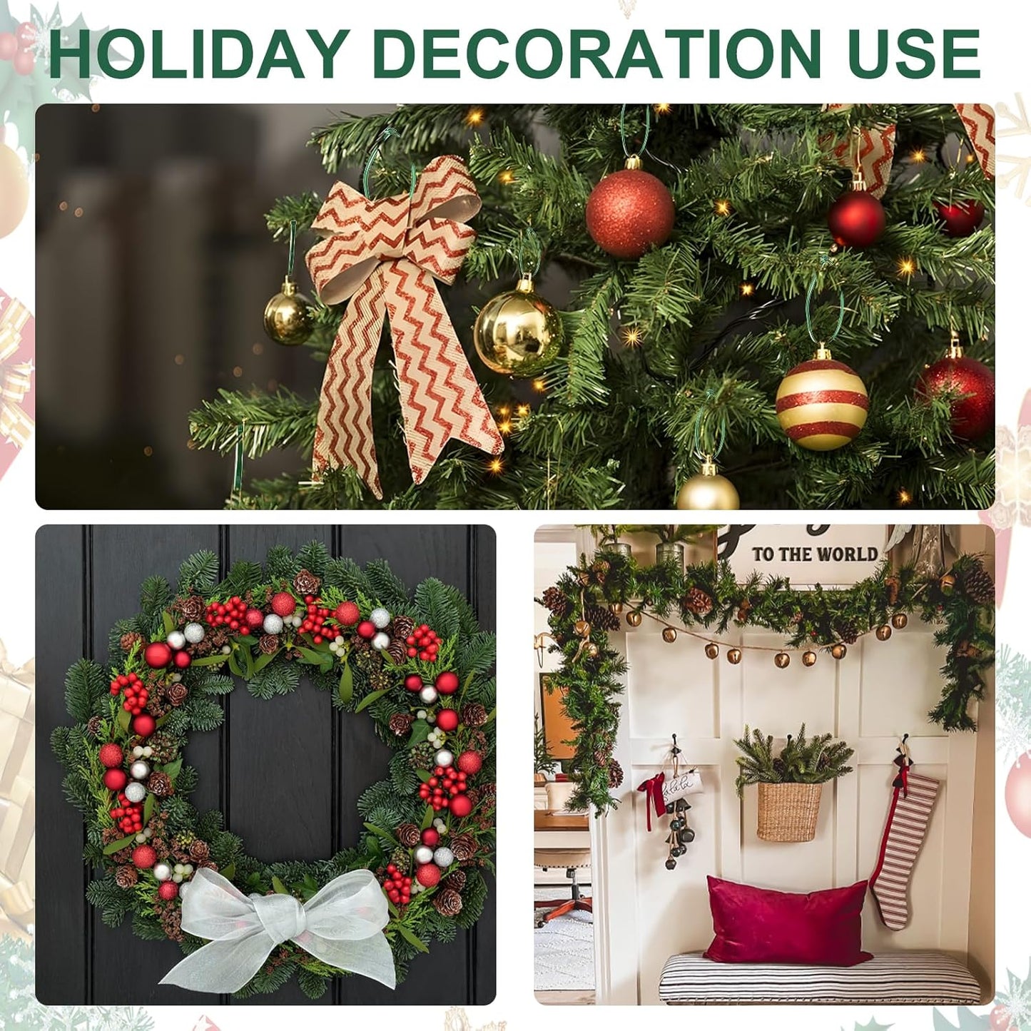 Green Zip Ties 8", 1000 Pack, Cable Ties UV Resistant, Wire Ties 40 lbs Tensile Strength for Garden, Plants, Fence, Holiday Lights, Yakobela