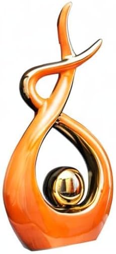 Norrclp Home Decor Modern Abstract Art Ceramic Statue Table Decorations for Dining Room Living Room Office Centerpiece