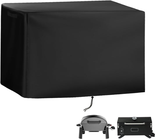 Grill Cover for Nexgrill 1-Burner Portable Propane Gas Grill 820-BC002, Heavy-Duty 600D Tabletop BBQ Cover for Country Smokers Pellet Grill GS150PPG