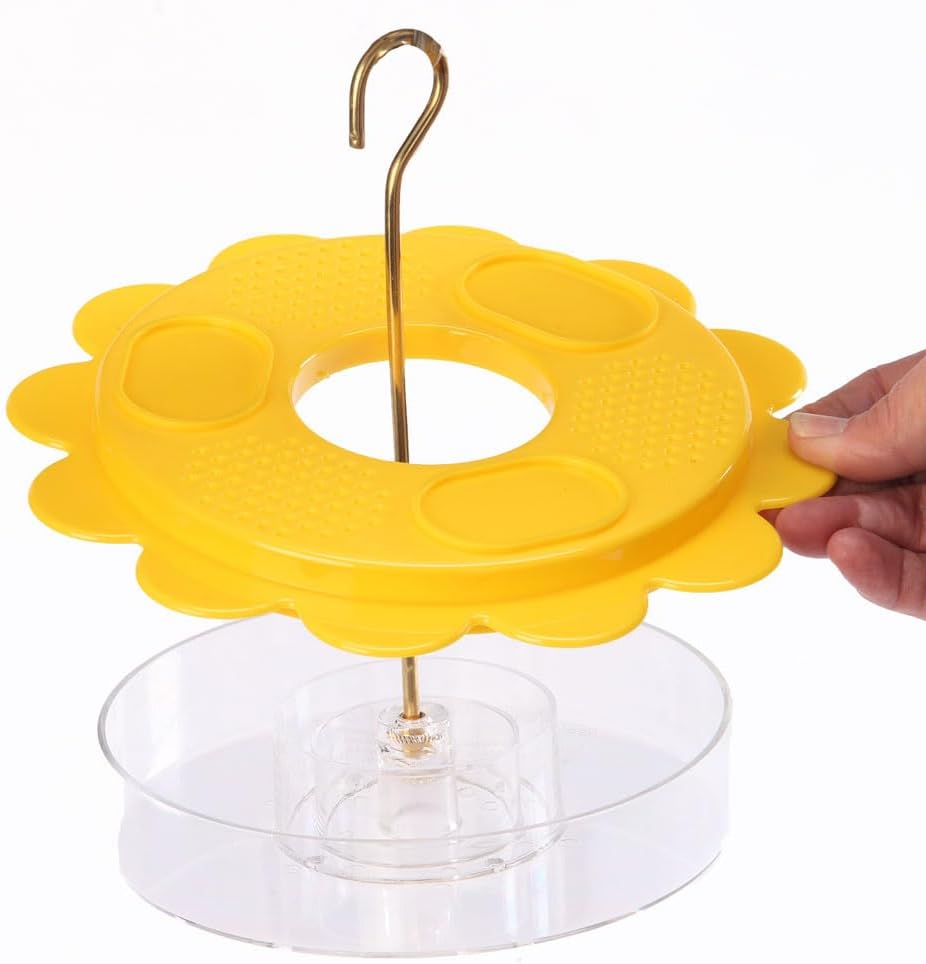 Birds Choice Flutterby Butterfly Feeder – Outdoor Feeder with 12 oz. Nectar Capacity and Fruit Trays, Includes Brass Hanging Rod