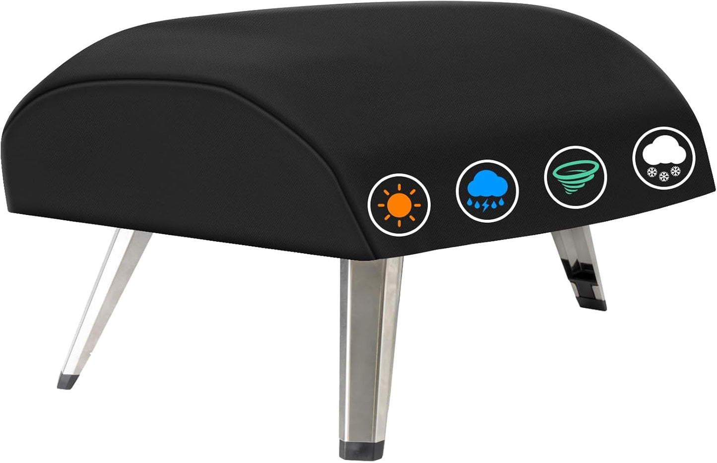 ZBXFCSH Heavy Duty 600D Polyester Cover Compatible with Ooni Koda 12 Gas Pizza Oven Portable Gas Pizza Oven Cover Indoor Outdoor Waterproof