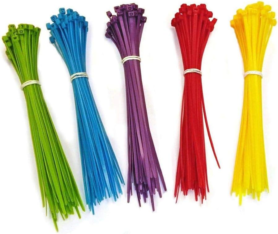 4 Inch Yellow Zip Ties (1000 Pieces), 18lb Strength, Nylon Cable Wire Ties