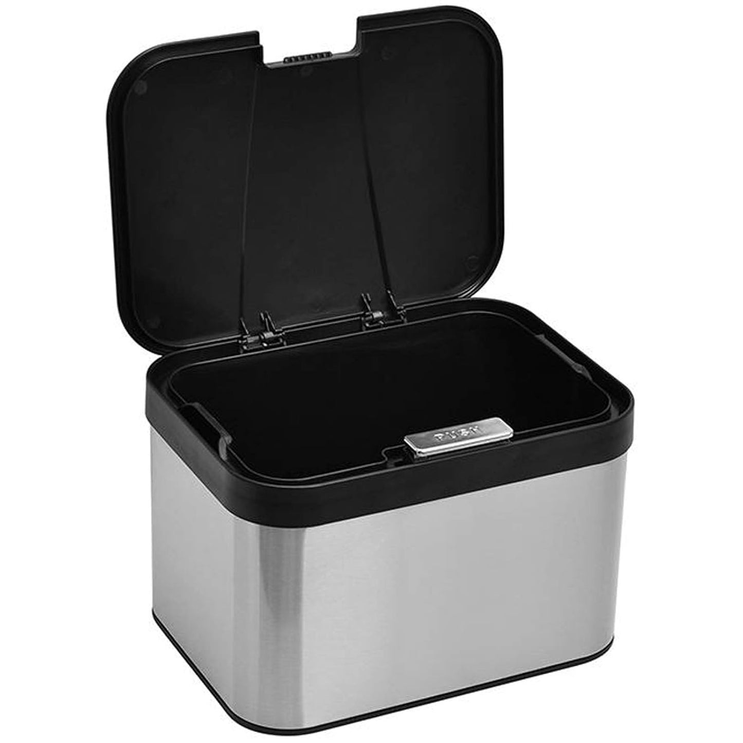 Compost Bin for Countertop, Compost Bucket Indoor Sealed, Food Waste Caddy, 1.13 Gallon Kitchen Compost Container with Lid, Compact and Easy Clean, Black Matte