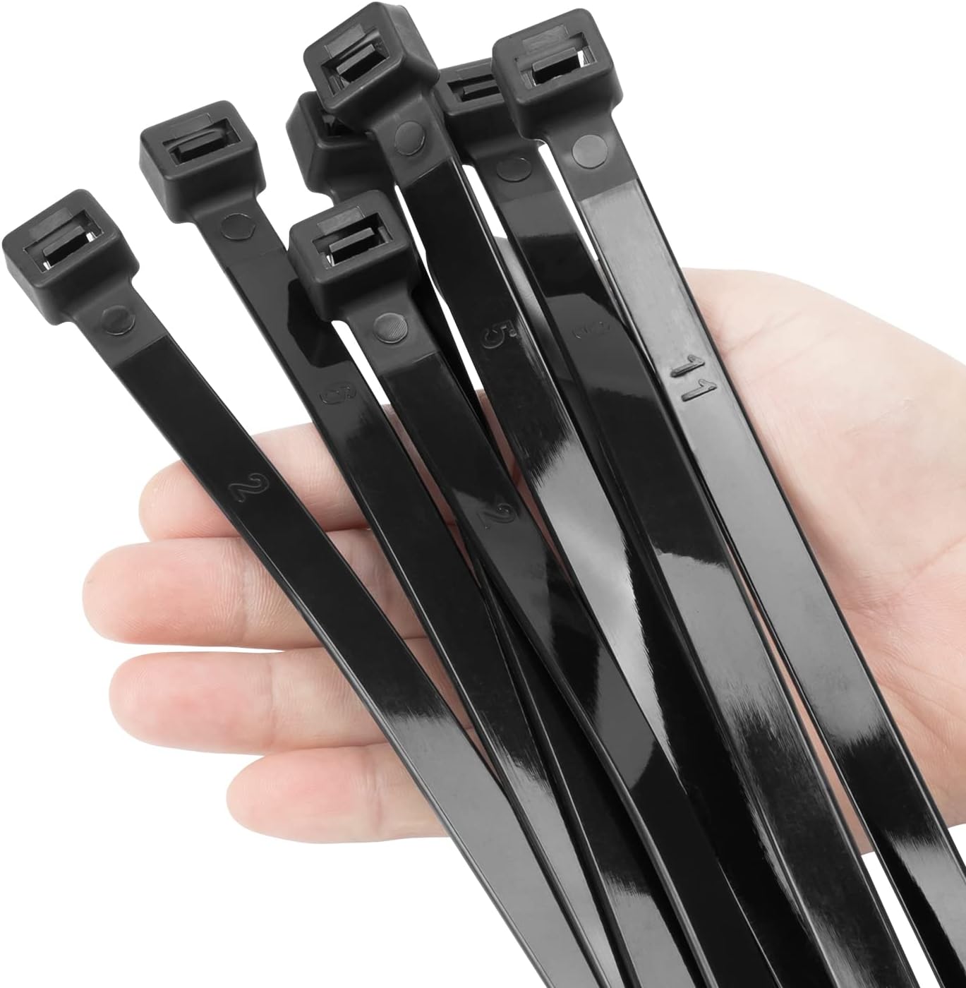 XINGO 31 inch Black Zip Ties Heavy Duty 40PCS, 250 LBS Ultra Strong Plastic Wire Ties, Large Cable Ties Extra Long Tie Wraps, Indoor and Outdoor UV Resistant