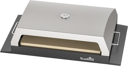 Stanbroil Outdoor Pizza Oven for Blackstone 22" 28" 36" Flat Top Gas Grill, with 19" x 15" Pizza Stone