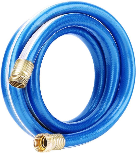 Short Leader Blue Garden Hose 3/4 in. x 3 ft.-Kink Free, Leakproof, Male/Female, 400PSI Burst -Heavy Duty Durable Flexible Lightweight Water Pipe for Gardening, Lawn Care & Equipment Connection