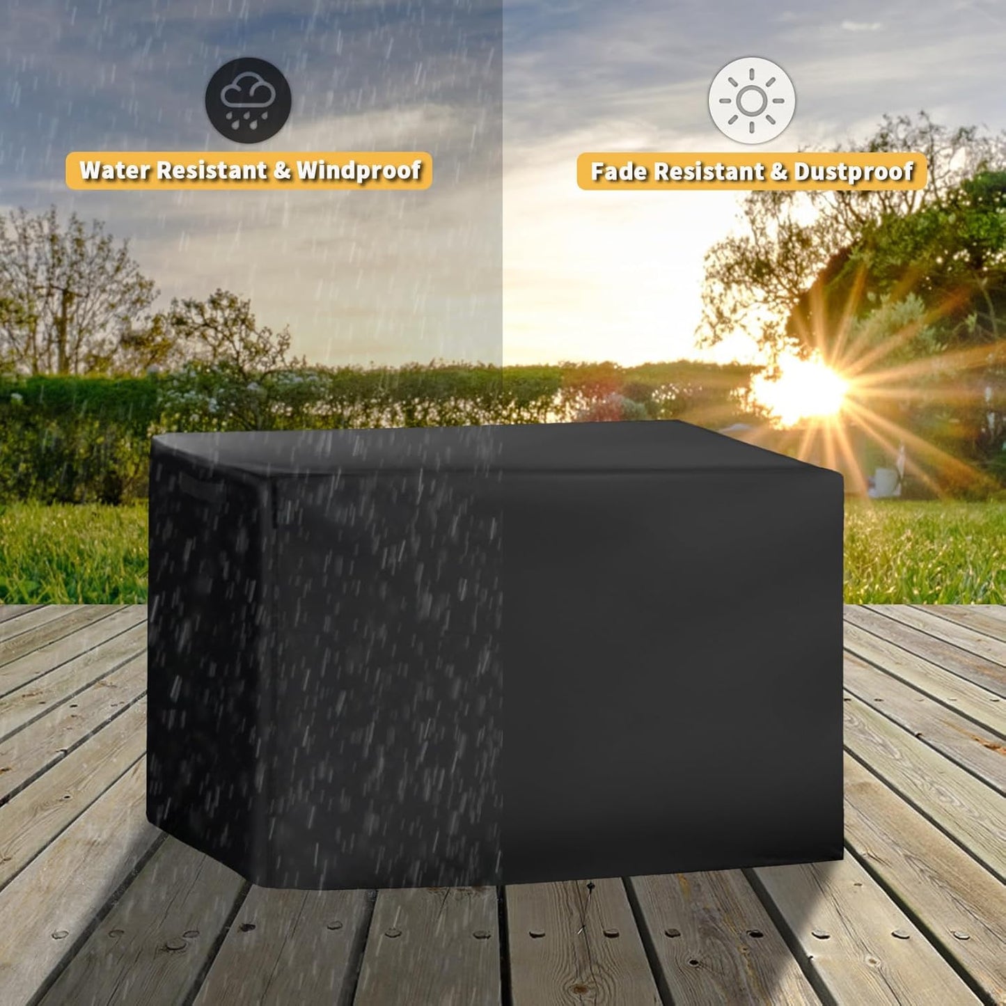 Grill Cover for Nexgrill 1-Burner Portable Propane Gas Grill 820-BC002, Heavy-Duty 600D Tabletop BBQ Cover for Country Smokers Pellet Grill GS150PPG