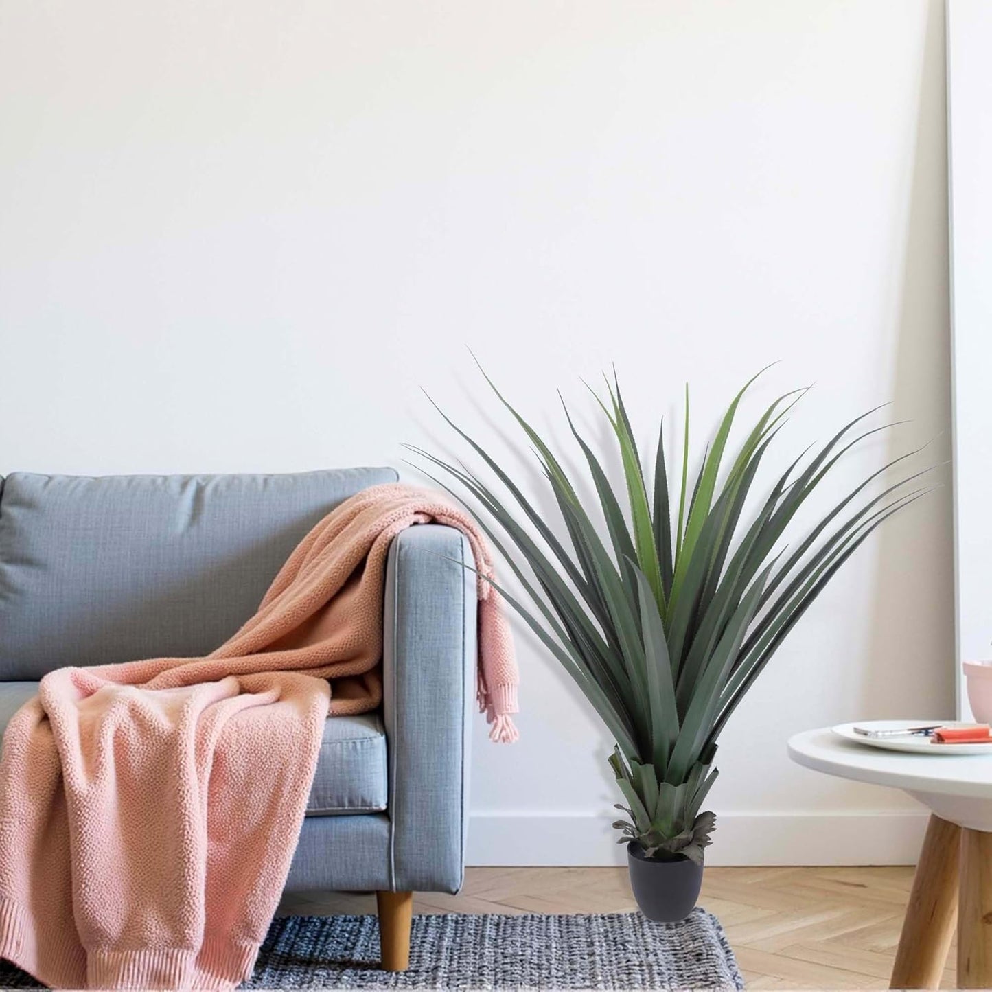 Artificial Spiked Agave Plant 40inch Faux Agave Plants for Front Porch Patio Indoor Outdoor Home Office Decor