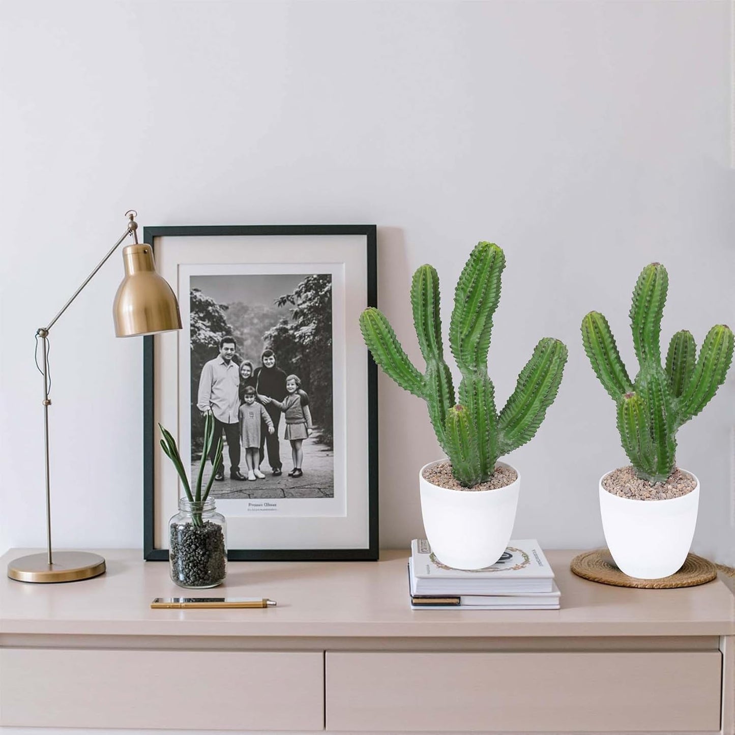 Artificial Cactus 14inch Faux Cacti Fake Succulent Plants for Indoor Outdoor Home Office Garden Decor