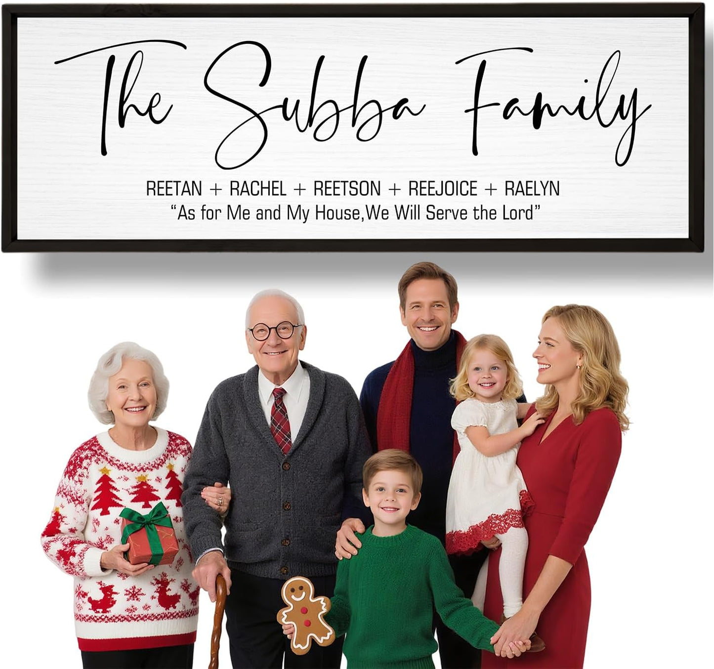 Last Name Signs for Home, Personalized Wall Decor, Framed Family Name Signs for Home Decor, Custom Wood Sign, Established Farmhouse sign, Housewarming Gift