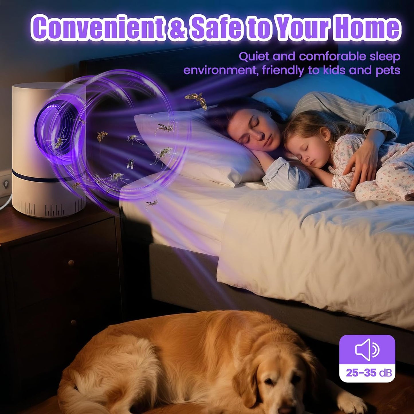 Flying Insect Trap Fruit Fly Traps Fan Powered Indoor Bug Catcher for Mosquitoes, Gnats, Moths & Fruit Flies, Silent & Effective (1, White)