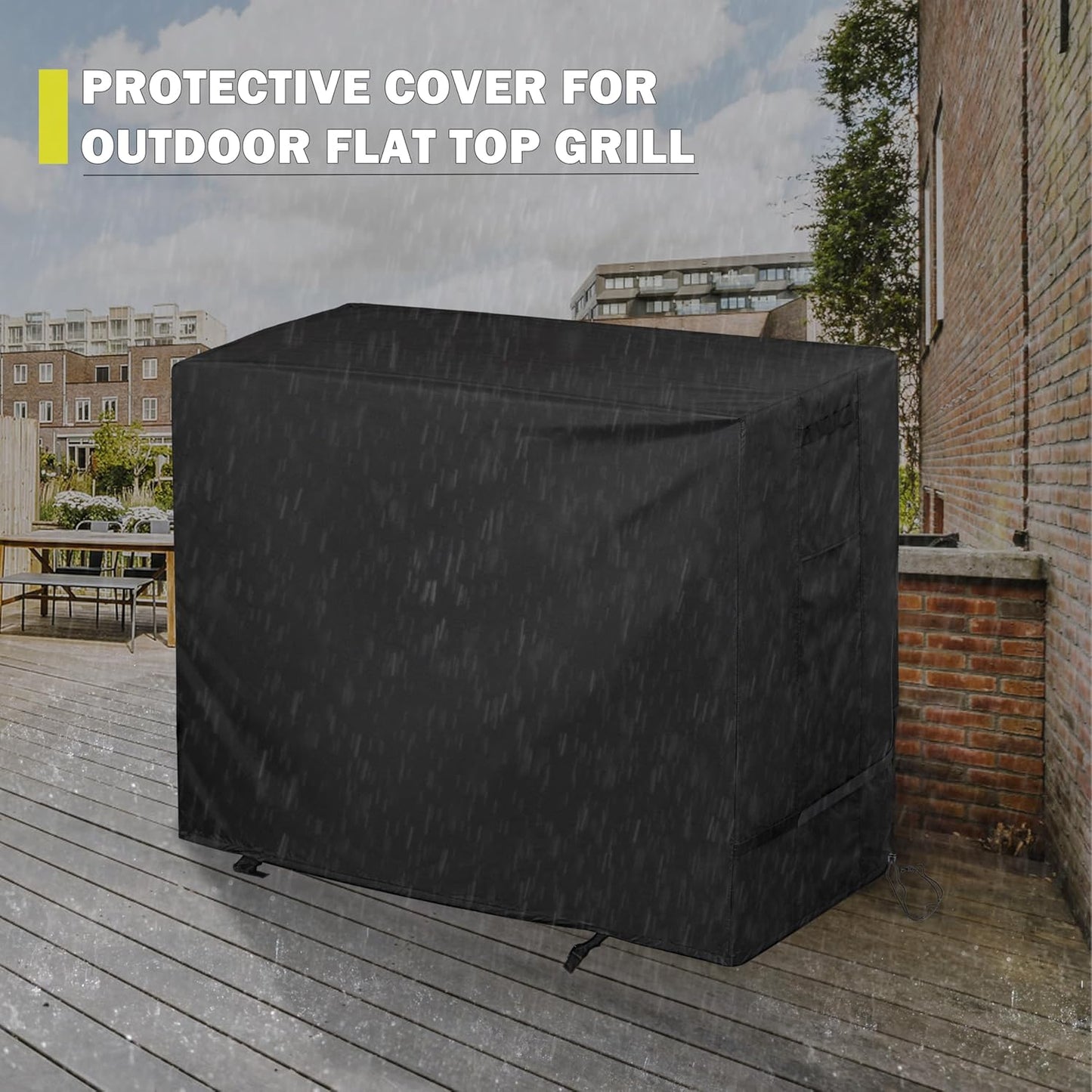 Griddle Cover for Royal Gourmet GB2000 2 Burner Grill, Flat Top Grill Cover for Outdoor BBQ, Outdoor Barbecue Cover for Gas Propane Griddle-Waterproof