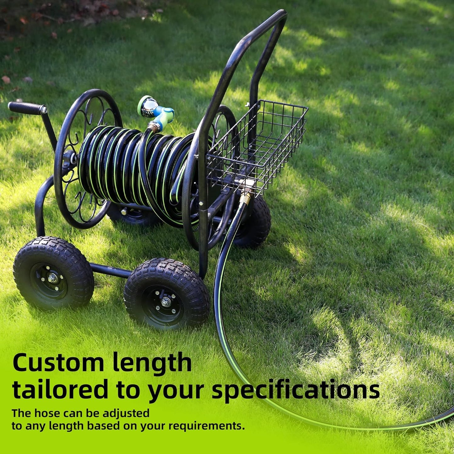 Worth Leader Short Garden Hose 3/4 in. x 4 ft. -No Kink, Flexible, Leakproof, Male to Female Fittings -Heavy Duty Durable PVC Lightweight Water Pipe with Brass Aluminum Ends for Household & Commercial